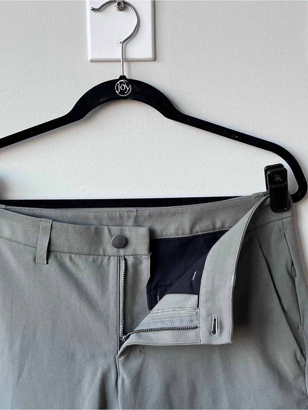 Lululemon ABC Slim-Fit Stretch Trouser Pants 31x27” Warpstreme Men’s Grey Sage